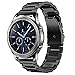 Gear S3 Frontier/Classic Band/Galaxy Watch 46mm Band Large, iiteeology 22mm Men Stainless Steel Band Strap for Samsung Gear S3 Frontier/S3 Classic/Galaxy Watch 46mm Smart Watch Fitness -Black