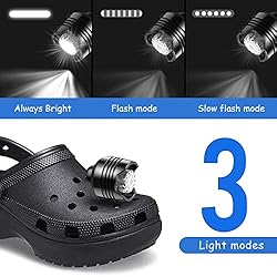 Rechargeable Headlights for Crocs 2pcs, Lights