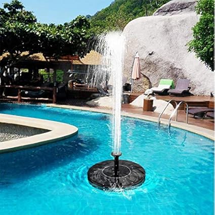 Yuelso Sonnenkollektor Wasser Brunnen Garten Brunnen Pumpe Solar Gartenbrunnen Wasserfalle Strom Waterfontein Solar Mini Solarbrunnen Amazon De Kuche Haushalt