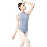 jujudanser Ballet Leotard for Women Sleeveless Turtleneck Teen Girl Ballerina Gymnastics Leotards