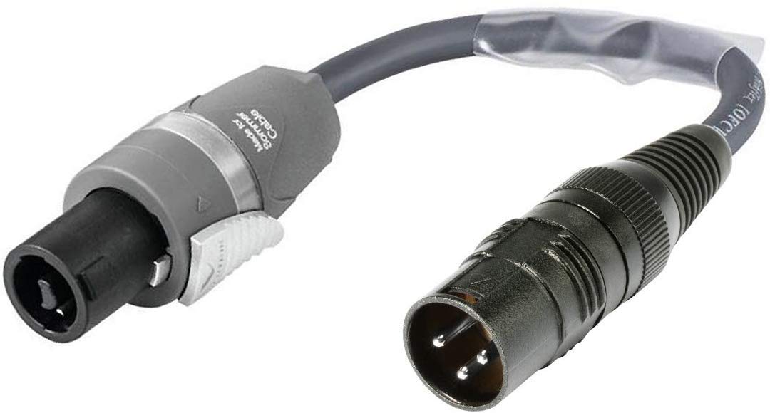 Sommer Cable Speakon MEGXU225-0020-GR 2-Pin Male to XLR 3-Pin Male for Speaker Cable ROAD ADAPTER