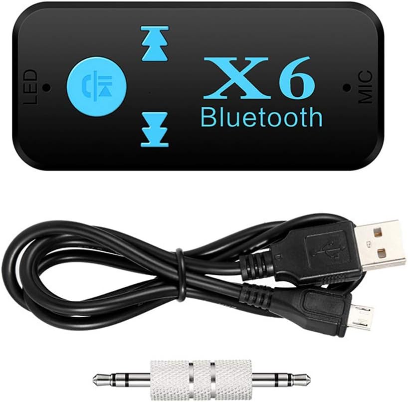 Kineca X6 Auto Car Bluetooth Aux Adapter Support Music Receiver TF TF Card A2DP Audio Stereo Bluetooth Hands Free Music Receiver