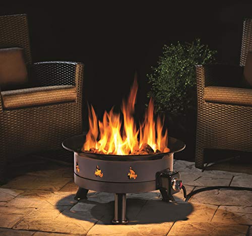 Outland Firebowl 883 Mega Outdoor Propane Gas Fire Pit with UV and Weather Resistant Durable Cover, 24-Inch Diameter 58,000 BTU (Renewed) - Thumbnail 5