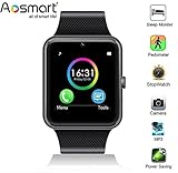 Bluetooth Smart Watch, Aosmart G88 Smartwatch for Android Smartphones (Black)