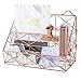 Simmer Stone Rose Gold Mail Organizer, Plated Wire Metal Wall Mountable Multifunction Storage Rack, Organizer for Mails Books Files Brochures Postcards Makeups and More, 2 Slot, Size 9.8