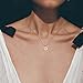 CYBERNY Women Going Places Compass Pendant Necklace with Message Card Golden
