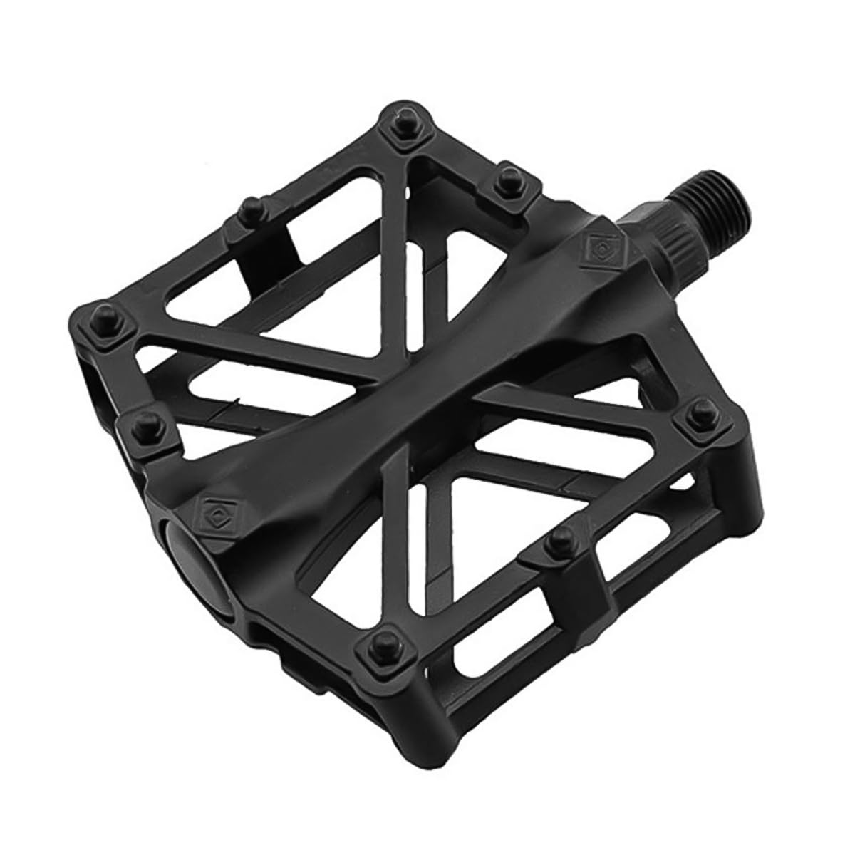 VOANZO Bike Pedals, Bike Bicycle Pedals Aluminum Antiskid Durable Mountain Bike Pedals, MTB BMX Cycling Bicycle Pedals (black)