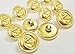 GOLD Premium METAL ~NAVY NAUTICA ANCHOR~ METAL BLAZER BUTTON SET ~ 11-Piece Set of Shank Style Fashion Buttons For Single Breasted Blazers, Sport Coats, Jackets & Uniforms ~ METALBLAZERBUTTONS.COM