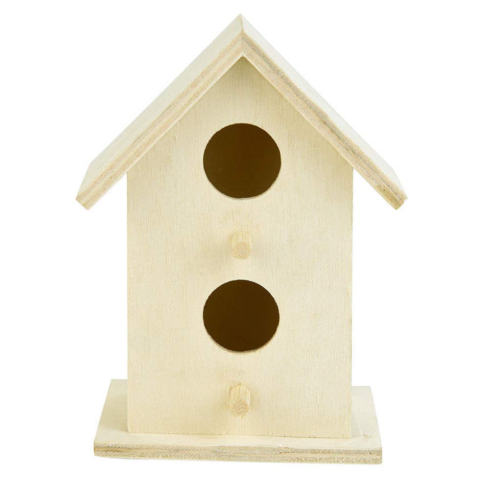 Bird Cage Heart Shape Aspen Wood Diy Decoration Garden Durable