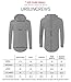 URBANCREWS Mens Hipster Basic Long Sleeve Pullover Hoodie Shirt Navy XLarge