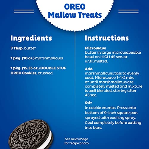 OREO DOUBLE STUF CHOCOLATE SANDWICH COOKIES, FAMILY SIZE, 18.71 OZ