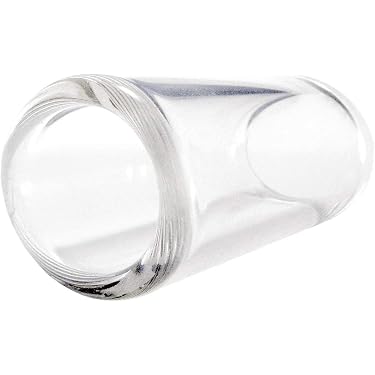 4 Pièces Glissières Guitare Verre Et Laiton - Slides Basse Moyenne 6 Cm En Boîte - Acier Inoxydable