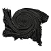 Dance Fairy Belly Dance Silk Isis Angel Wings Halloween Costumes Prop,Black(No Sticks)