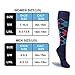HLTPRO Compression Socks for Women and Men - Knee High Support Socks fit for Running, Nurses