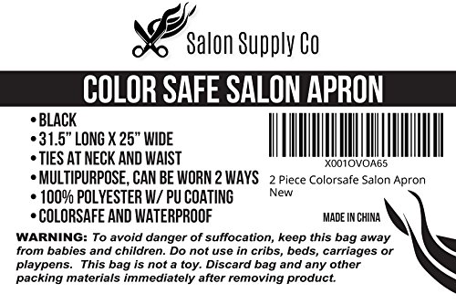 Two-Piece Hair Stylist Apron - Waterproof Apron - Protective PU Coating - Cosmetology Supplies - Nail Tech Apron - Cosmetologist Apron