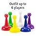 Brybelly 100 Assorted 25mm Game Pawns in 6 Colors, About 16 Pawns Per Color