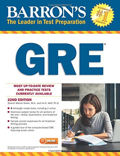 Barron's GRE, 22nd Edition