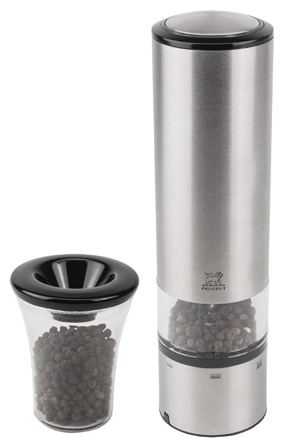 PEUGEOT Elis Sense Electric Pepper Mill 20cm, Stainless Steel, 5.5x5