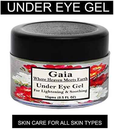 Gaia Aromatherapy Under Eye Gel Lightening And Soothing for Dark Circles and Puffy Eyes 15g