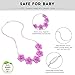 AutoLover Baby Silicone Teething Necklace for Mom to Wear，Baby Teething Beads BPA Free 100 % Organic Silicone