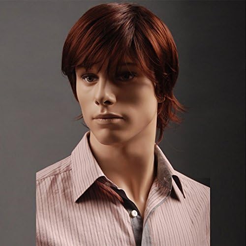 High Quality New Fashion Western Handsome Artistic Short Dark Brown Men Wigs&amp;hair 100% Japan's Hair Wig 1101023060 +Shipping From US