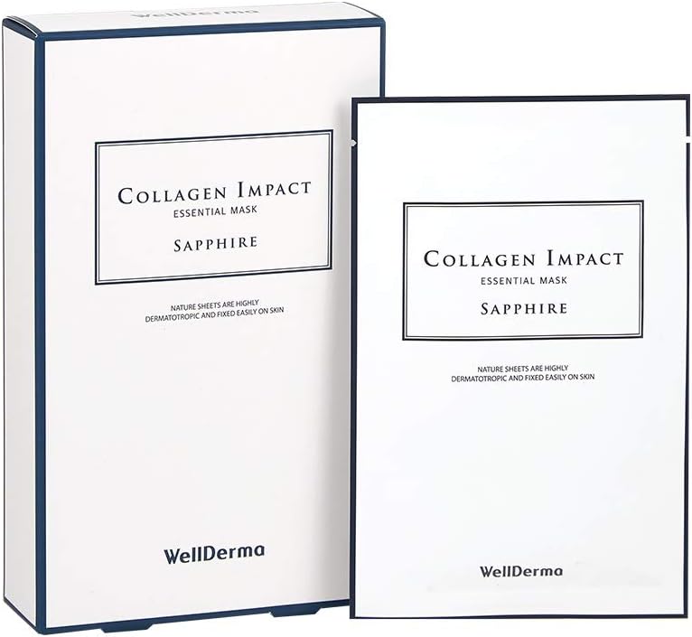 [WellDerma] Collagen Impact Essential Mask (Sapphire) (10 pack) / Moisturizing Elasticity Skin Radiance