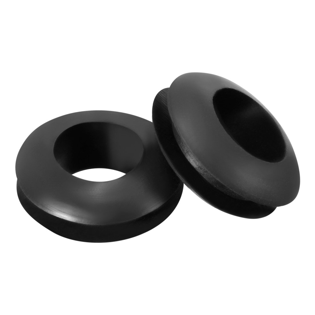 Sourcingmap Wire Protector Oil Resistant Armature Rubber Grommet 7mm Inner Dia 100Pcs Black