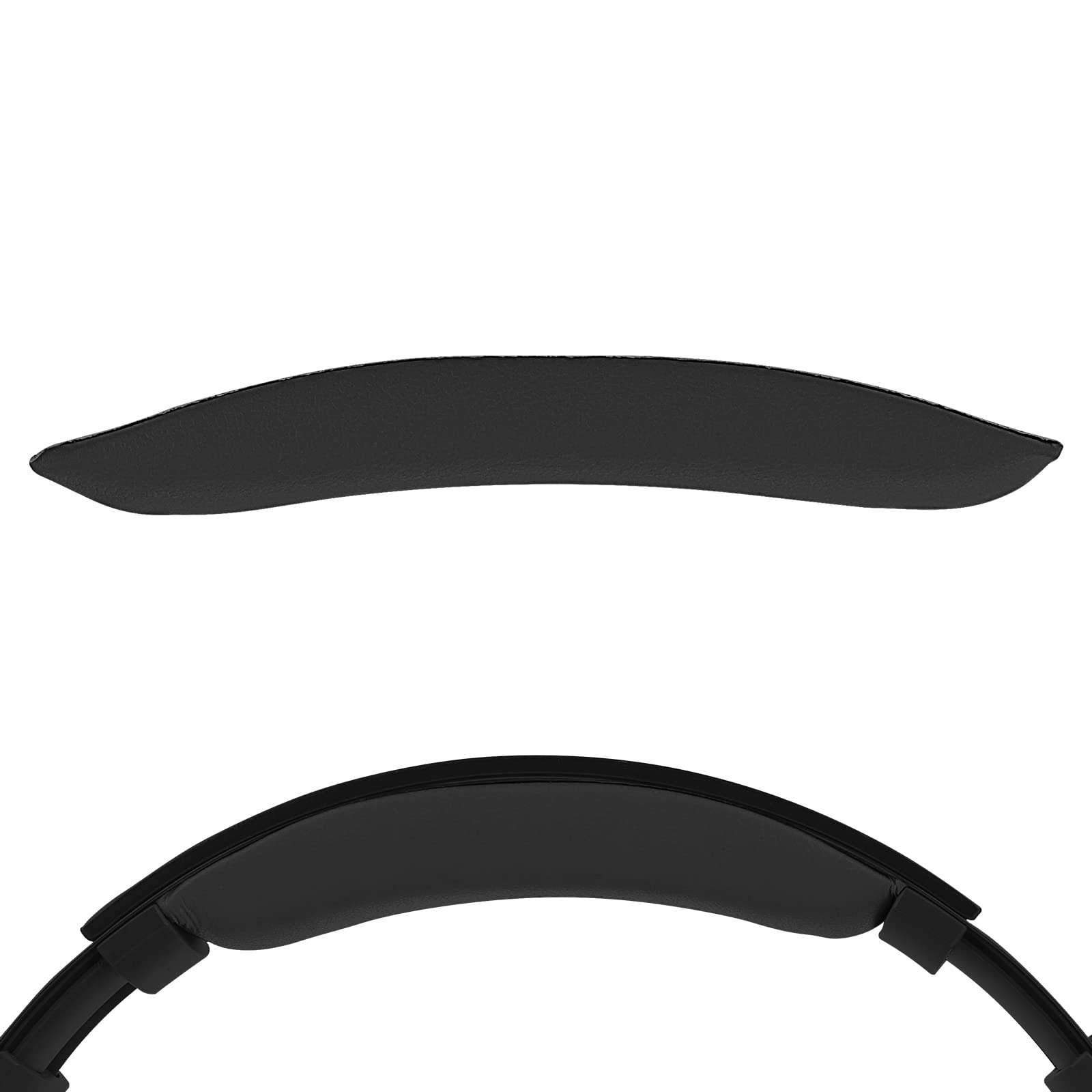 Geekria Protein Leather Headband Pad Compatible with SONY MDR-100ABN Headphones Replacement Band, Headset Head Top Cushion Cover Repair Part (Black)