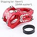 ZFZ Bicycle Bike Stem 31.8mm Super Light MTB BMX DH FR Handlebar Accessories Black Red Blue Gold (Red)