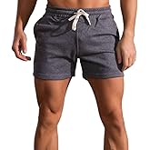 Men's 3" Short Slim Fitted Gym Workout Sweat Running Exercise Athletic Lounge Shorts