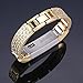 bayite Metal Bands Compatible with Fitbit Alta and Alta HR, Jewelry Bangle Adjustable Bracelet with Rhinestone? (Gold, 5.5