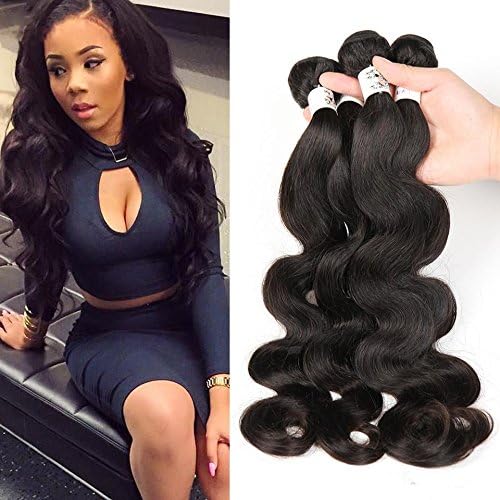 Hismile Hair 9a Brazilian Virgin Hair 3 Bundles 100% Unprocessed Body Wave Human Hair Extensions Natural Color Hair Wefts Luxurious Human Hair Bundles 18"20"22"