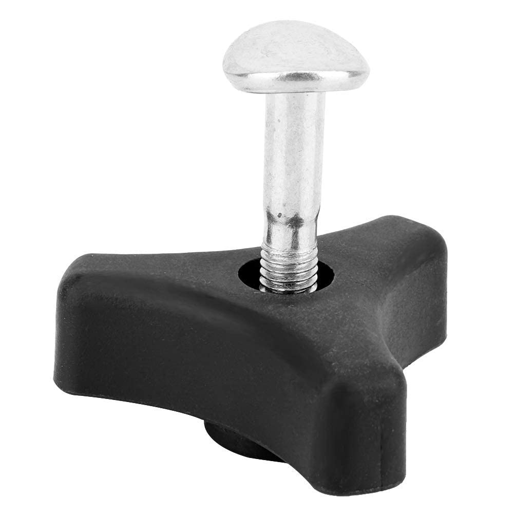 Aramox Handle Knob Screw,1Pc Black Plastic Triangle Handle Knob Nut Screw Bolt Set for Lawn Mower Machine