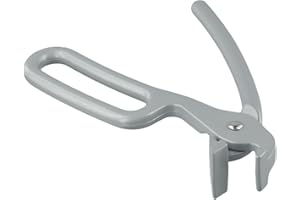 Aluminum Pizza Pan Gripper for Lifting Hot Baking Trays, Plates and Stone Pots with Spring Return Design and Ergonomic Handle