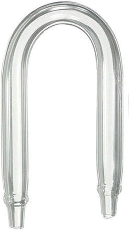 HOMYY Aquarium CO2 Diffuser Glass Oxygen Tubing U Shape Pipe for Aquarium Connecting Air Line(Transparent)