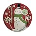 Christmas Paper Plates Napkins and Cups Red with Snowman