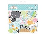 Doodlebug Kitten Smitten Odds & Ends Die Cut Paper Shapes