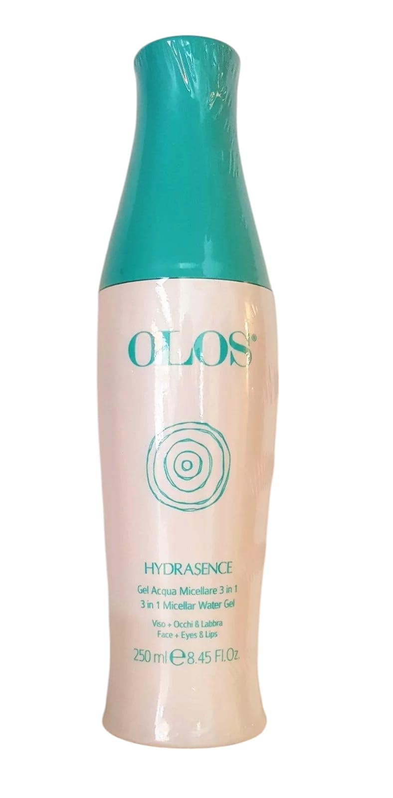 Olos Hydrasence Micellar Water Gel 3 in 1 Face, Eyes and Lips 250 ml – Make-up, Cleansing and Tonic: All in One Gesture, A Micellar Gel with Immediate Freshness.