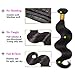 JINREN Brazilian Virgin Hair Body Wave Hair Weave 3 Bundles Full Head Set Unprocessed Virgin Human Hair Weave Natural Black 10-28inch (18inch 20inch 22inch)
