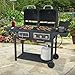 Durable Outdoor Barbeque & Burger Gas/charcoal Grill Combo Comes with a Chrome...