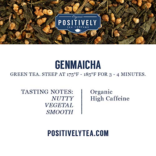 Organic Positively Tea Company, Genmaicha, Green Tea, Loose Leaf, 16