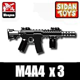 M4A4 Assault Rifle (Black) - Custom Minifigure Piece