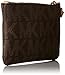MICHAEL Michael Kors Jet Set Signature Print Small Zip Closure Wristlet Brown