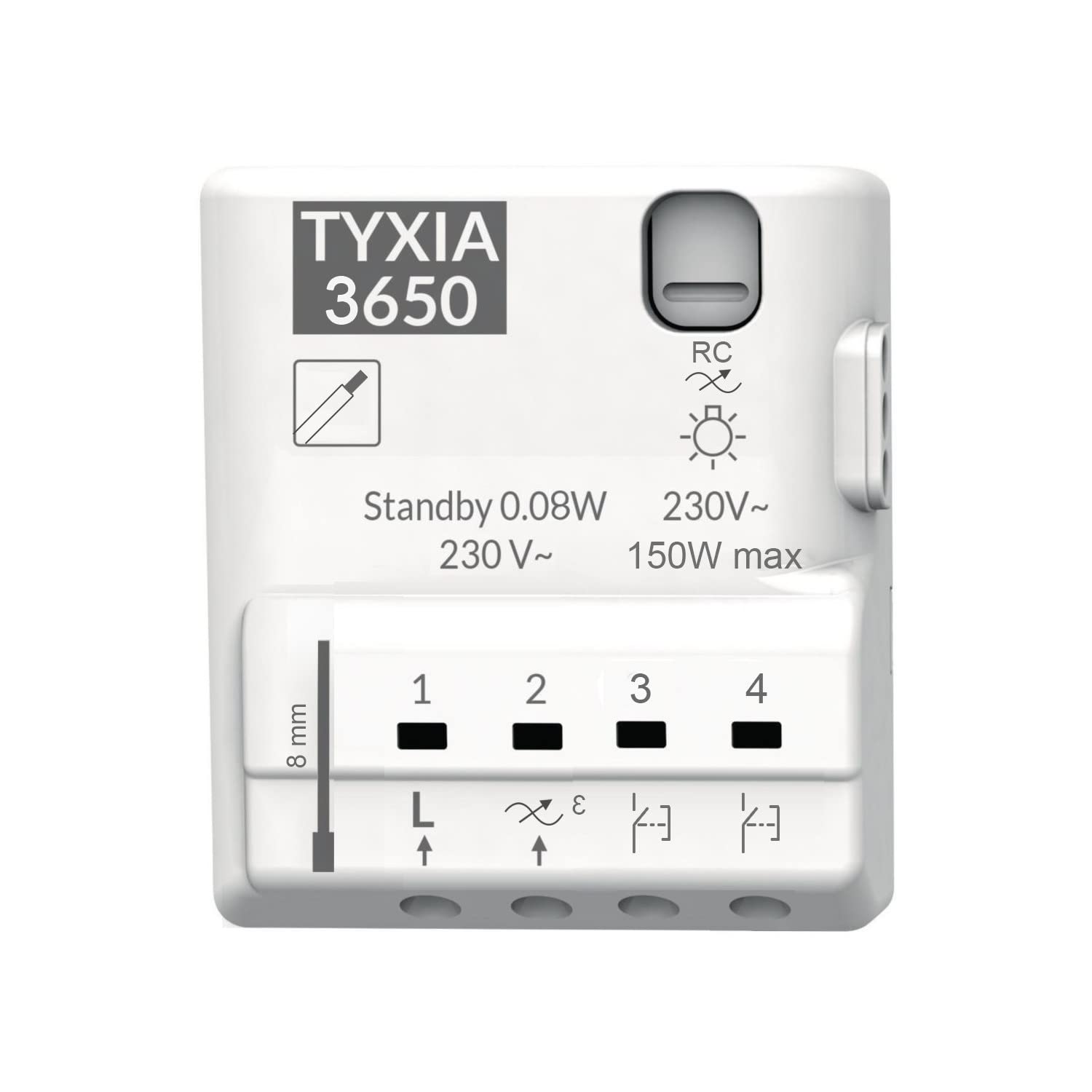 Delta Dore Tyxia 3650 Wired Nanomodule Receiver – Variation, Centralisation and Lighting Time – 6351428