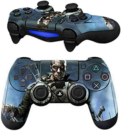 MODFREAKZ Pair of Vinyl Controller Skins - Terminator Machine Man for Playstation 4