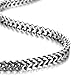 Stunning Mechanic Style Stainless Steel Silver Men's Necklace Link Chain - Length 22 Inch
