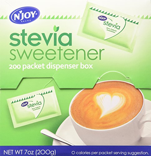 N'Joy Zero Calorie Sweetener, Green Stevia, Packets, 200 Count