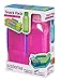 Sistema Lunch Collection Snack Box 2 Pack, Blue/Green/Pink