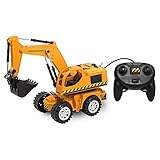 Kid Galaxy Remote Control Excavator. 6 Function Toy Tractor Digger