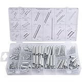 Accessbuy 200pcs Tools Spring Assortment Steel Zinc Plated Compression and Extension for shops and home repairs